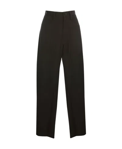 Y's Straight-leg Trousers In Black