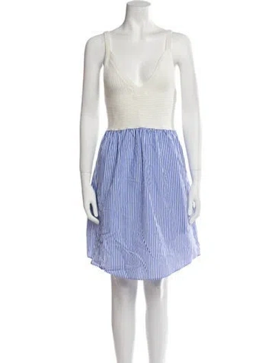 Pre-owned Y's Striped Mini Dress W/ Tags In Multi