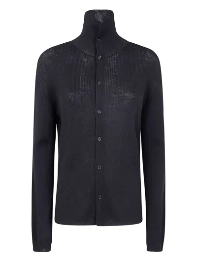 Y'S SWEATER WITH BUTTONS,YL.K90.575 6 BLACK