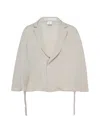 Y's Tailored Cape In Neutral
