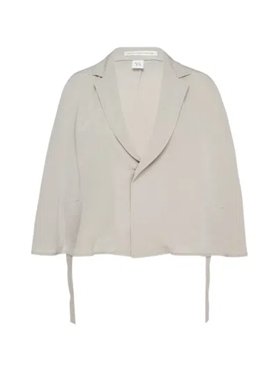 Y's Tailored Cape In Neutral