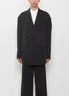 Y's Tailored Wool Jacket In Black