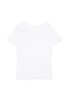 Y's Textured-finish T-shirt In White
