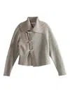 Y's Toggle-fastening Cardigan In Gray