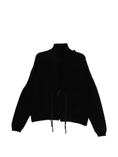Y's Toggle-fastening Cardigan In Black