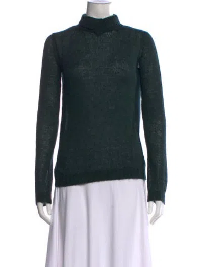 Pre-owned Y's Turtleneck Sweater In Green