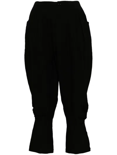 Y's Twill Jodhpurs Trousers In 黑色