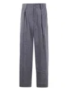 Y's U-1 Tuck Wide Pants In Gray