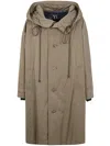Y's U-hoodie Coat In Nude & Neutrals