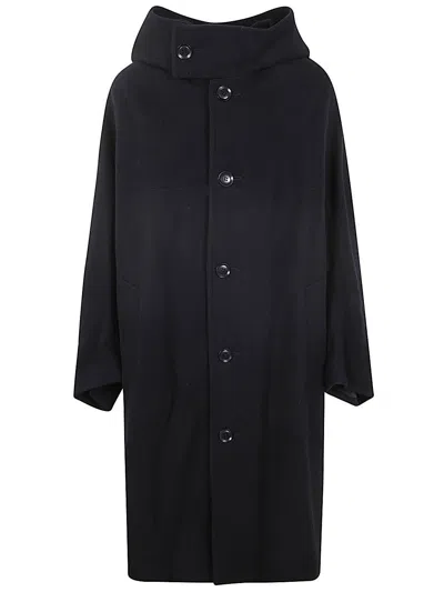Y's U Long Cape C In Black  