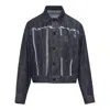 Y's Untrimmed Panel Denim Jacket In Blue