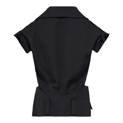 Y's Untrimmed Sleeve Jacket In Black