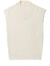 Y's V-neck Top In White