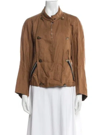 Pre-owned Y's Vintage 1980's Utility Jacket In Brown