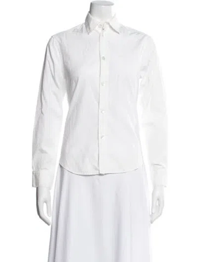 Pre-owned Y's Vintage 2000's Button-up Top In White