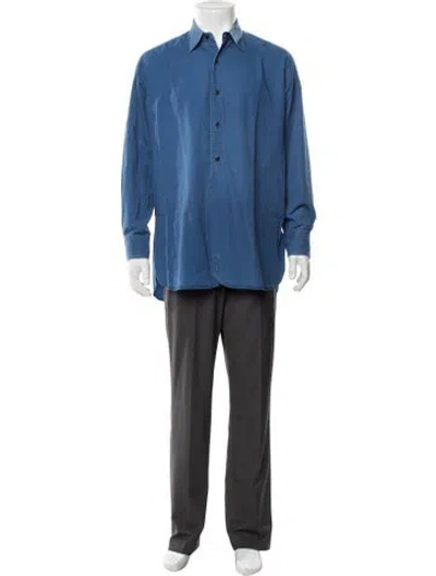 Pre-owned Y's Vintage 2000's Shirt In Blue