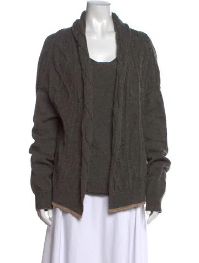 Pre-owned Y's Vintage 2001 Sweater In Grey/neutrals