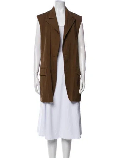 Pre-owned Y's Vintage 2003 Vest In Brown