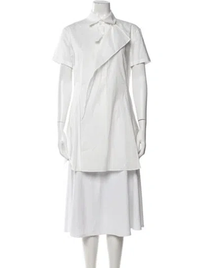 Pre-owned Y's Vintage 2024 Button-up Top W/ Tags In White