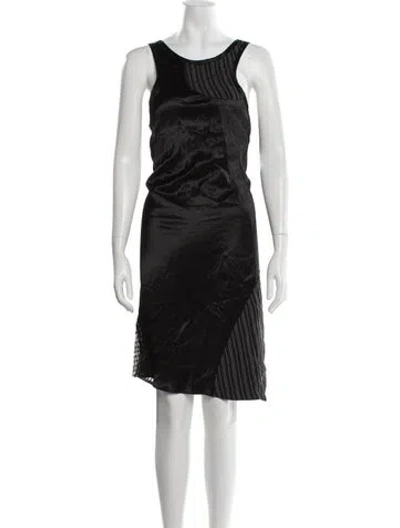 Pre-owned Y's Vintage Knee-length Dress In Black