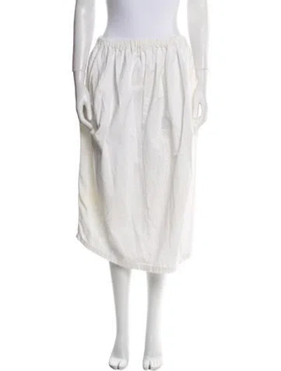 Pre-owned Y's Vintage Knee-length Skirt In White