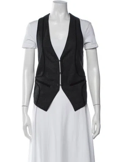 Pre-owned Y's Vintage Late 2000's - Early 2010's Vest In Grey