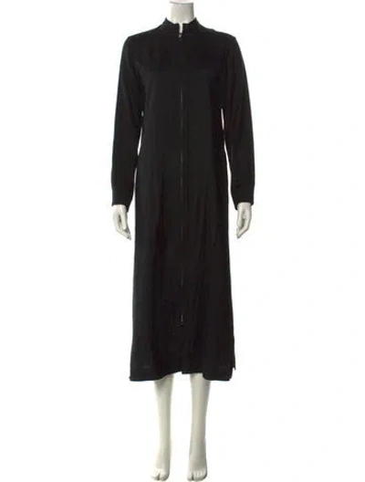 Pre-owned Y's Vintage Long Dress In Black