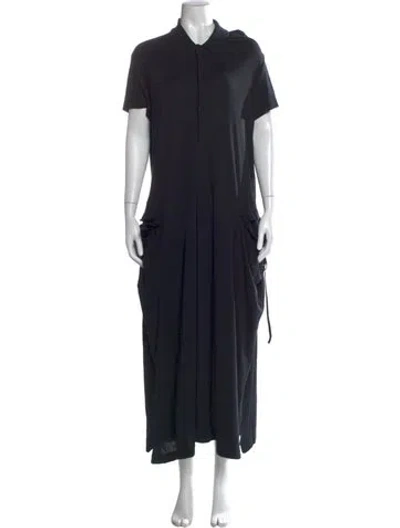 Pre-owned Y's Vintage Long Dress In Black
