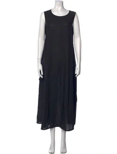 Pre-owned Y's Vintage Long Dress In Black
