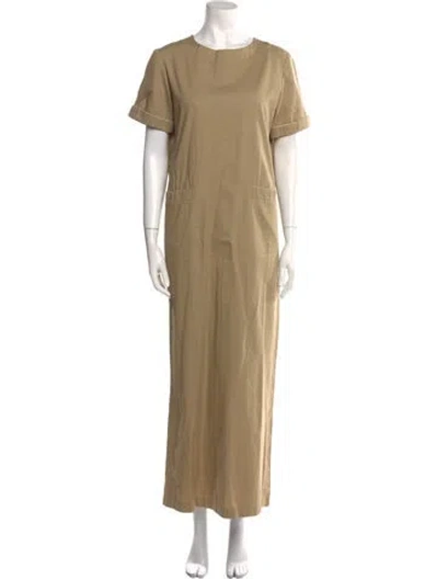 Pre-owned Y's Vintage Long Dress In Orange