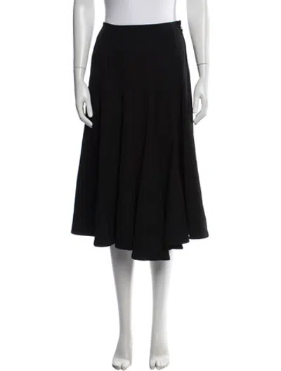 Pre-owned Y's Vintage Midi Length Skirt In Black