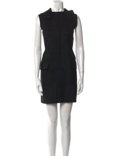 Pre-owned Y's Vintage Mini Dress In Black