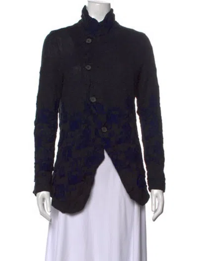 Pre-owned Y's Vintage Patterned Sweater In Black