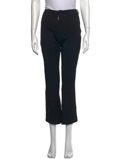 Pre-owned Y's Vintage Straight Leg Pants In Black