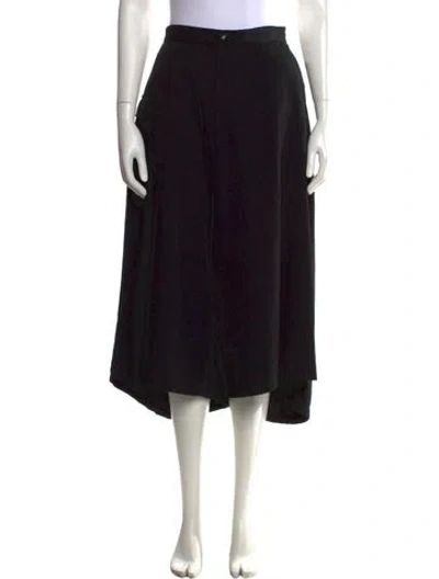 Pre-owned Y's Vintage Wide Leg Pants In Black