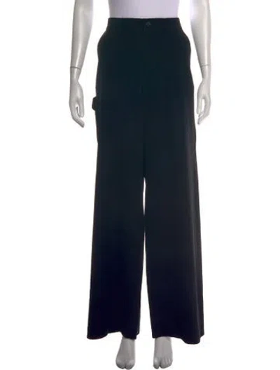 Pre-owned Y's Vintage Wide Leg Pants In Black