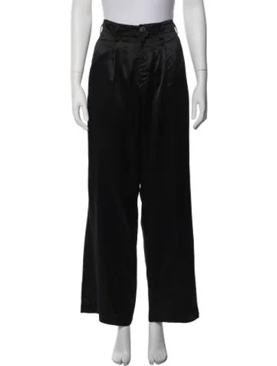 Pre-owned Y's Vintage Wide Leg Pants In Black