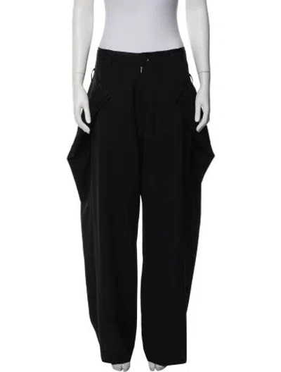 Pre-owned Y's Vintage Wide Leg Pants In Black