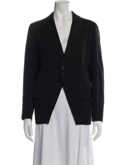 Pre-owned Y's Vintage Wool Blazer In Gray