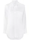 Y's U Layered Collar Shirt W/pocket In White