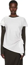 Y's White Shirring Blouse In 1 Off White
