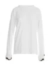 Y's Long-sleeved T-shirt With Round Neck In White