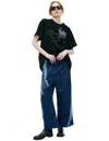Y's Wide Flared Jeans In Blue