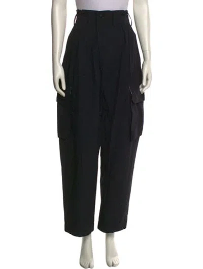 Pre-owned Y's Wide Leg Pants In Black
