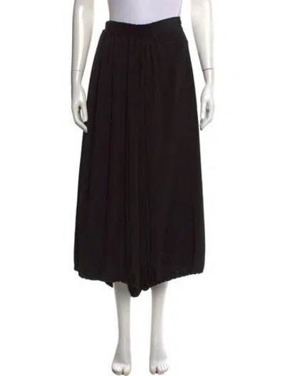 Pre-owned Y's Wide Leg Pants In Black