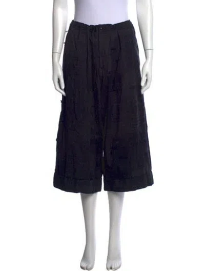 Pre-owned Y's Wide Leg Pants In Black