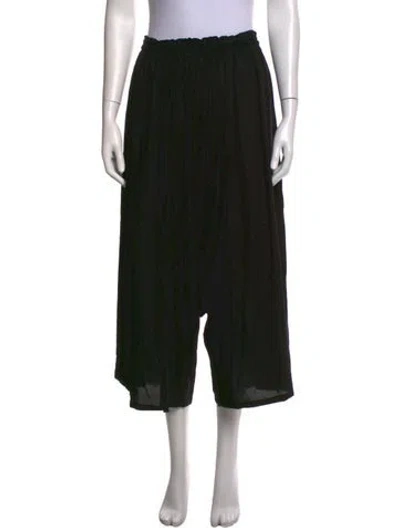 Pre-owned Y's Wide Leg Pants In Black