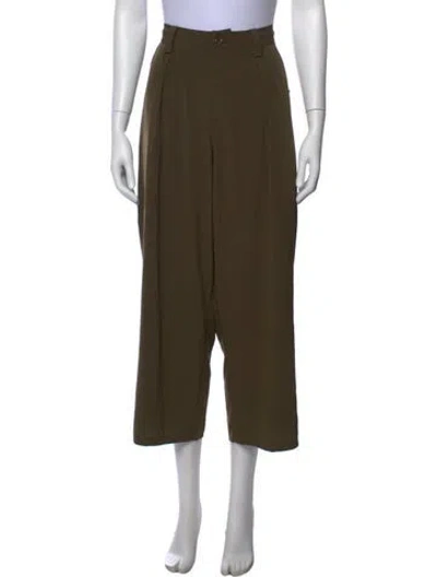 Pre-owned Y's Wide Leg Pants In Green