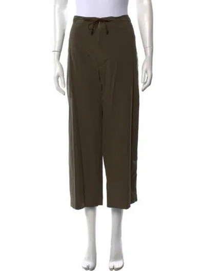 Pre-owned Y's Wide Leg Pants W/ Tags In Green