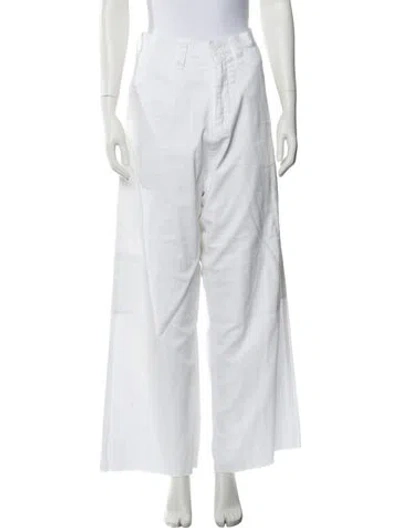 Pre-owned Y's Wide Leg Pants In White